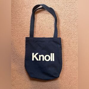 Vintage NWOT Small Knoll Navy Blue Tote Bag